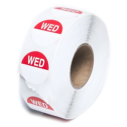 Picture of Labels, Round Day Dots Wednesday 