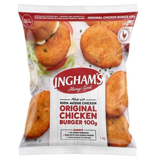 Picture of Burger, Crumb Chicken 10x100g (5) - Ingh