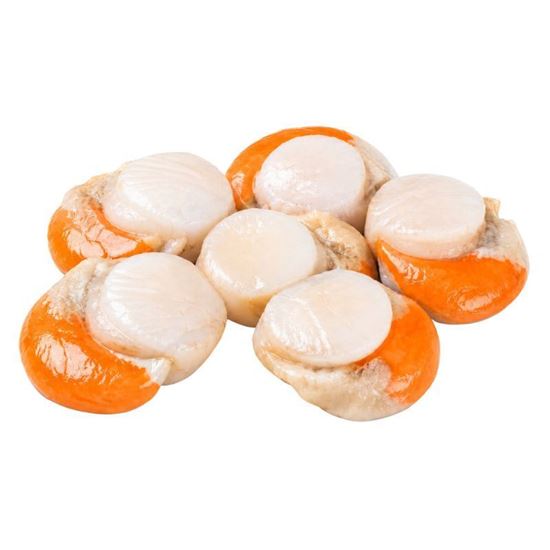 Picture of Scallops Roe On (20/30) 1Kg - N/Beach