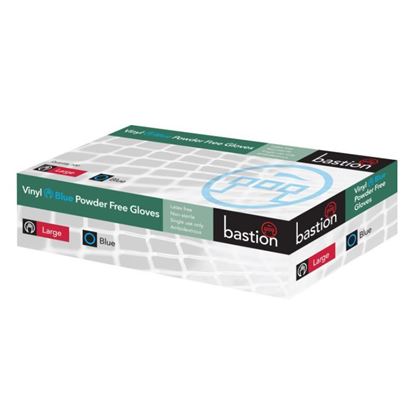 Picture of Gloves, Vinyl Blue Disposable-Large (10)